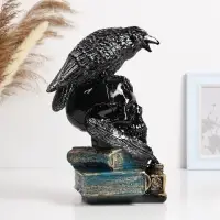 Копилка для денег &laquo;Ворон на черепе&raquo;, гипс