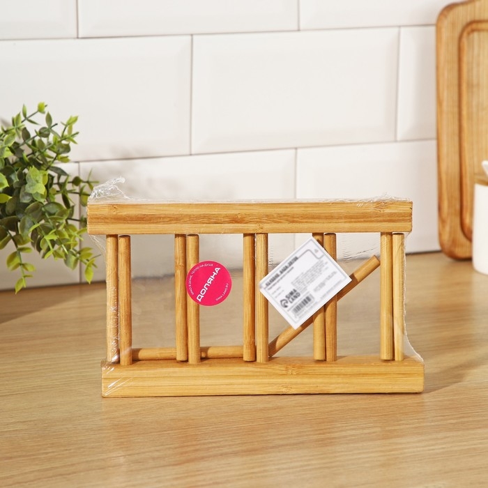 Подставка для разделочных досок и крышек Доляна, 22×10, 4 места