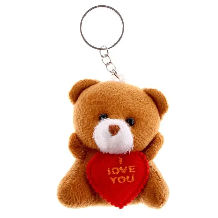 Брелок «Мишка с сердцем», цвета МИКС Брелок «Мишка с сердцем», цвета МИКС