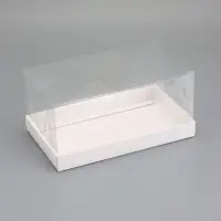 Кондитерская упаковка под рулет, белая, 25 x 15 x 12 см