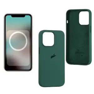 Чехол для iPhone 13 Pro Silicone Case 100% ORG Clover (MagSafe + анимация NFC) c LOGO