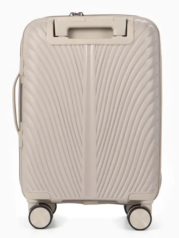 Чемодан на съёмных колёсах, 18", кодовый замок, 33&times;16&times;49 см, бежевый