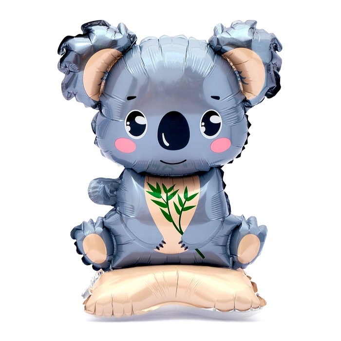 Шар фольгированный 23" "Коала", на подставке