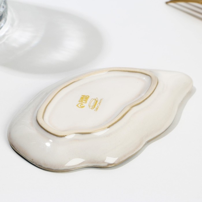 Соусник керамический «Морская ракушка», 8×13 см, 25 мл. Соусник керамический «Морская ракушка», 8×13 см, 25 мл.