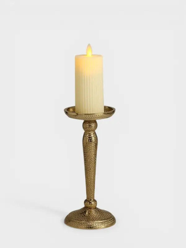 Подсвечник &laquo;Звездная пыль&raquo;, 10&times;10&times;23 см, алюминий