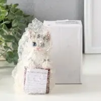 Фигурка с блокнотом 20 листов &laquo;Серый котик&raquo;, полистоун, 6.5&times;5&times;11 см