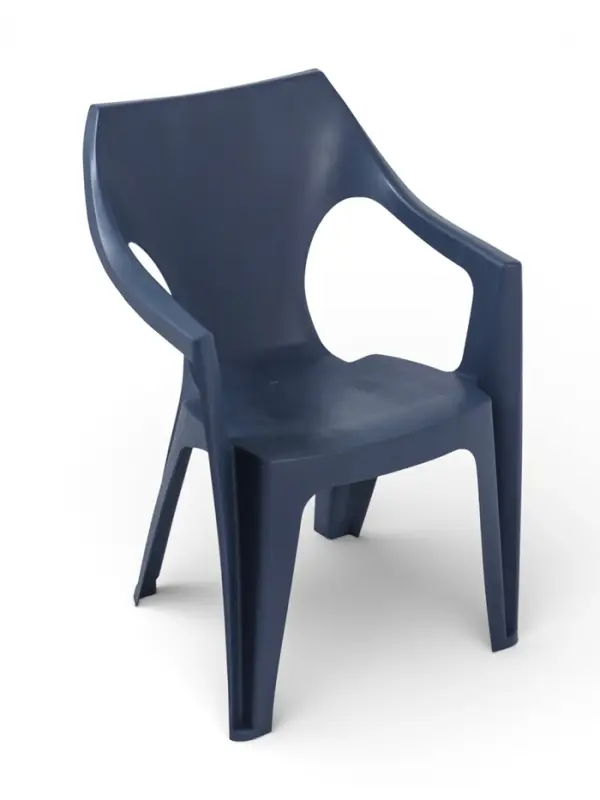 Кресло садовое Decorona DeForma, 55&times;53.5&times;78.5 см, пластиковое, цвет графитовый шторм