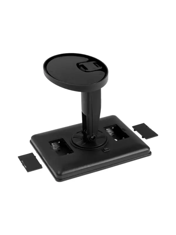 Зеркало KZ-06, подсветка, 26.5&times;16&times;12 см, 4хАА, 22 диода, сенсорная кнопка, черное