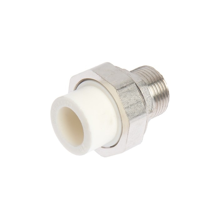 Муфта комбинированная ZEIN, полипропиленовая, американка, наружная резьба, d=20 мм х 3/4 Муфта комбинированная ZEIN, полипропиленовая, американка, наружная резьба, d=20 мм х 3/4"