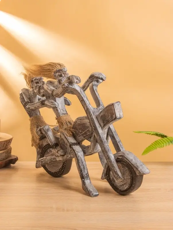 Сувенир Сувенир "Аборигены байкеры" дерево, 35х15х30 см