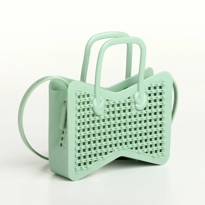 Сумка детская для девочки без застёжки, светло-зелёная