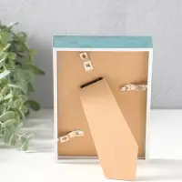 Фоторамка пластик 10х15 см "Данте" голубая лагуна 16х10,8х2,5 см