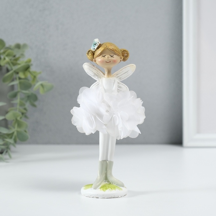 Сувенир полистоун  Сувенир полистоун "Девочка фея в платье из цветов" МИКС 8х6х16 см