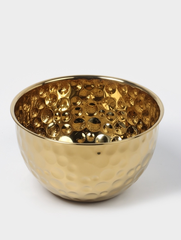 Набор мисок-салатников из нержавеющей стали 16/20/24 см, цвет золотой Набор мисок-салатников из нержавеющей стали 16/20/24 см, цвет золотой