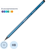 Карандаш чернографитный Galactic HB кругл,б/ласт,в асс