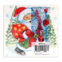 Салфетки новогодние бумажные Desna Design «Дед Мороз» , 1 слой, 24x24 см, 40 шт Салфетки новогодние бумажные Desna Design «Дед Мороз» , 1 слой, 24x24 см, 40 шт