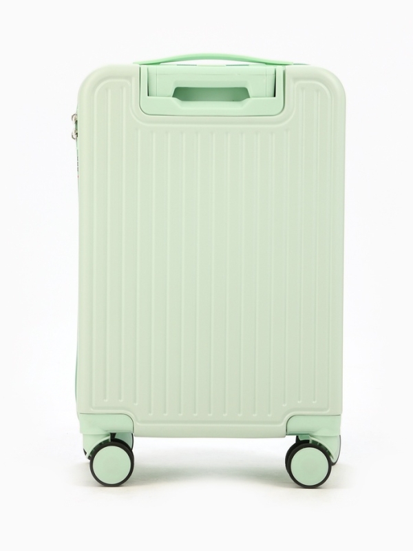 Чемодан 20 Чемодан 20", PС, 34*22*56, отд на молнии, код замок, 4 колеса, св. зеленый