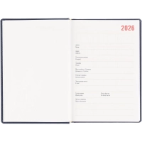 Ежедневник датированный 2026 АТТАСНЕ А5, 180л, 142х210мм, Каньон синий