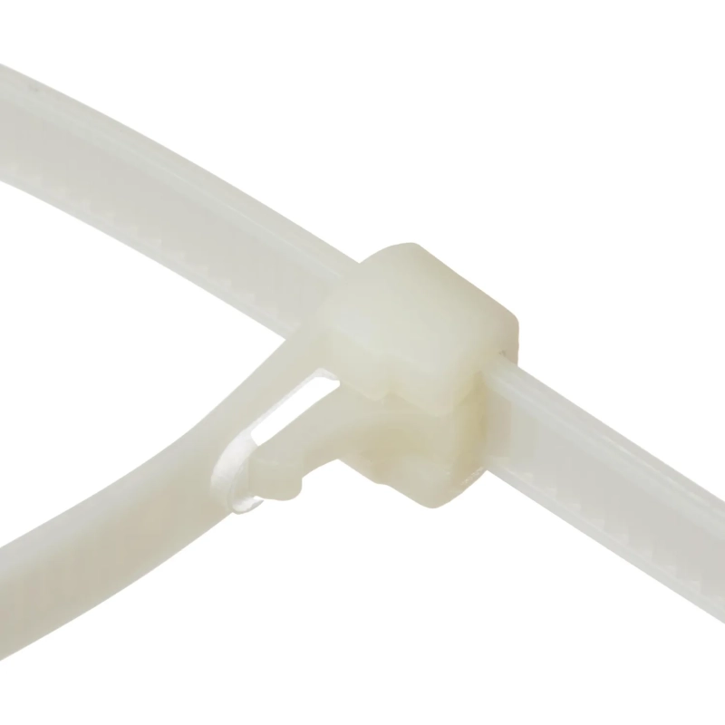 Хомут стяжка нейлоновая Topfort 5х300 (4,8х300 мм) белый 100 шт/уп