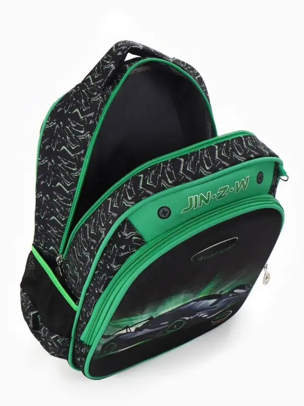 Рюкзак школьный для мальчика, эргономичная спинка, с пеналом, 30&times;12&times;36 см, чёрный