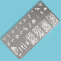 Пластина для стемпинга металлическая &laquo;Цветочная поляна&raquo;, 12&times;6 см