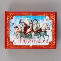 Коробка подарочная, самосборная &laquo;Красная сказка&raquo;,30.7&times;22&times;9.5 см