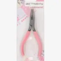 Тонкогубцы с зазубринами, для рукоделия, 12&times;6.5 см, розовые