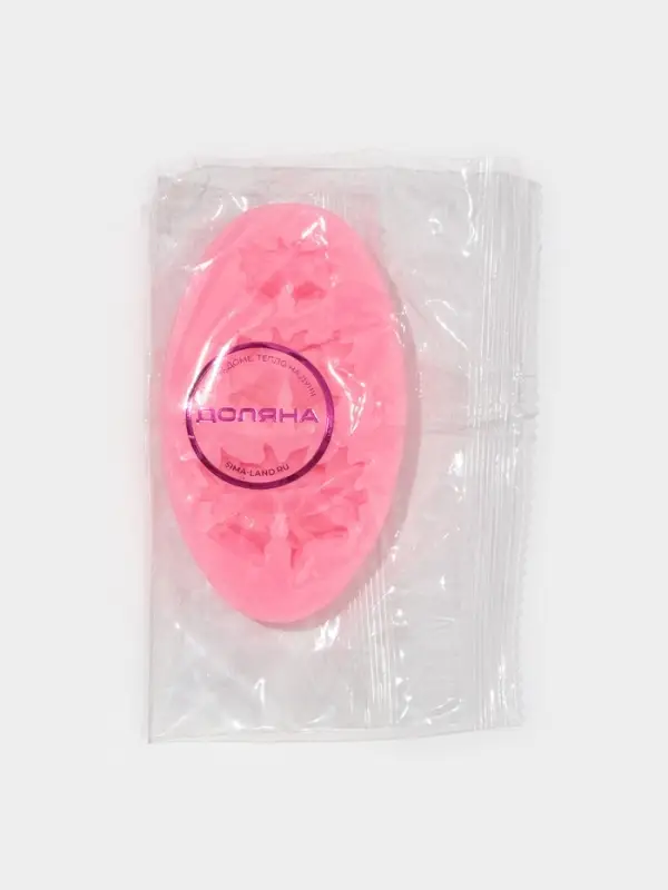 Молд для заливки новогодний &laquo;Колокольчики&raquo;, силикон, 3 ячейки, 8.6&times;5.2 см, розовый