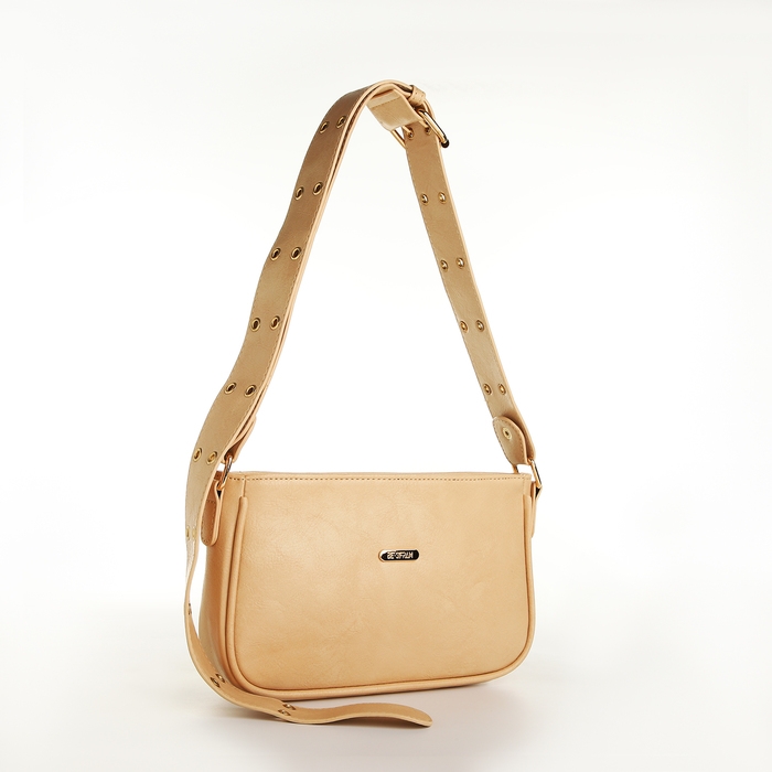 Сумка женская, багет, на молнии, цвет бежевый Сумка женская, багет, на молнии, цвет бежевый