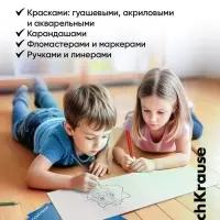 Альбом для рисования А4, 32 листа, на скобе, ErichKrause Emotions, с пластиковой матовой обложкой