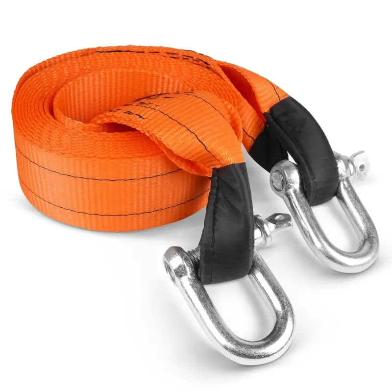 Трос буксировочный (усиленный,цвет-оранжевый) AVS EXPERT ST-155B 15т 5м.шаклы