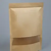 Пакет Zip - lock Крафт с прямоугольным окном, 30&times;40&times;4 см