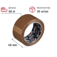 Клейкая лента одностор. упаковоч. UNIBOB 700 48ммх66м47мкм, коричн.,36шт/уп