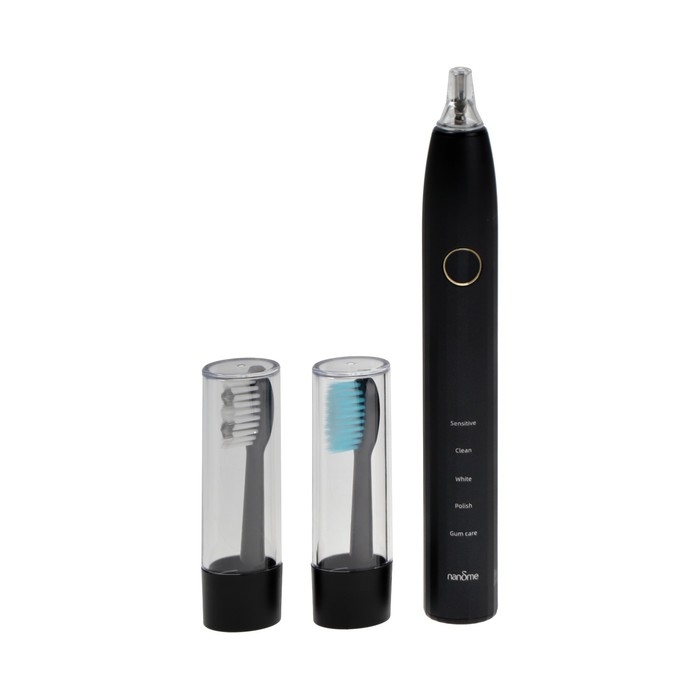 Электрическая зубная щетка Nandme NX8000, 5 режимов, АКБ, 2900 мАч, 2 насадки, черная Электрическая зубная щетка Nandme NX8000, 5 режимов, АКБ, 2900 мАч, 2 насадки, черная