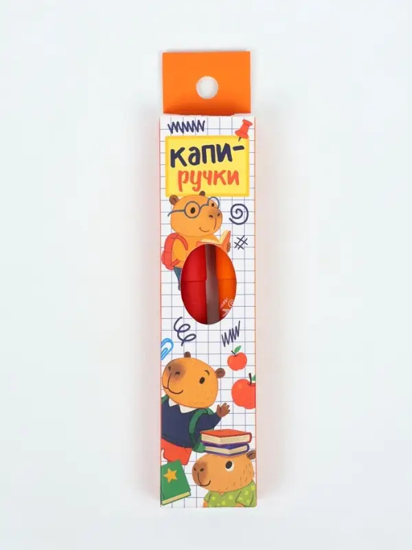 Ручка гелевая " Капи ручки " 2 шт, чёрная паста