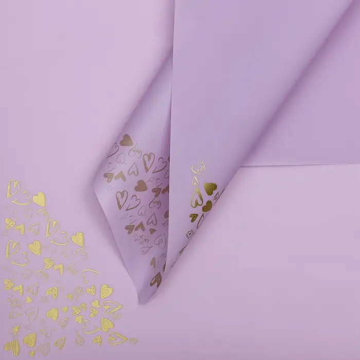 Плёнка матовая с рисунком «Амур», сиреневая, 60×60 см Плёнка матовая с рисунком «Амур», сиреневая, 60×60 см