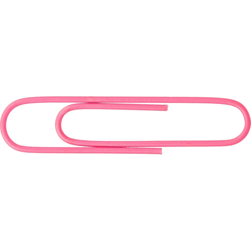 Скрепки с полимер. покрыт, 50мм, разноцветн, 100шт/уп