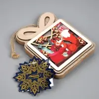 Подвеска световая &laquo;Белочка с подарками&raquo;, 11&times;9 см, от батареек LR41&times;3, свечение тёплое белое