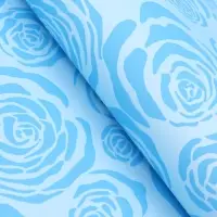 Пленка для цветов, "Цветы", голубая, 57х57 см