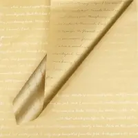 Плёнка двухсторонняя «Письмо», бежевый, 58×58±5% см