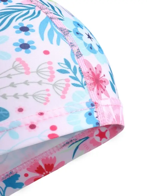 Шапочка для плавания детская ONLYTOP Swim &laquo;Цветочный мир&raquo;, тканевая, обхват 46-52 см