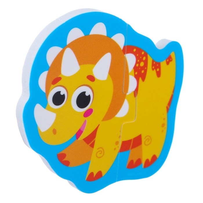 Мягкий пазл для малышей «Динозаврики», 10 пазлов, Крошка Я Мягкий пазл для малышей «Динозаврики», 10 пазлов, Крошка Я