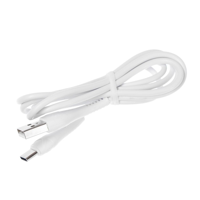 Сетевое зарядное устройство Hoco C81A, USB, 2.1 А, кабель Type-C 1 м, белый Сетевое зарядное устройство Hoco C81A, USB, 2.1 А, кабель Type-C 1 м, белый