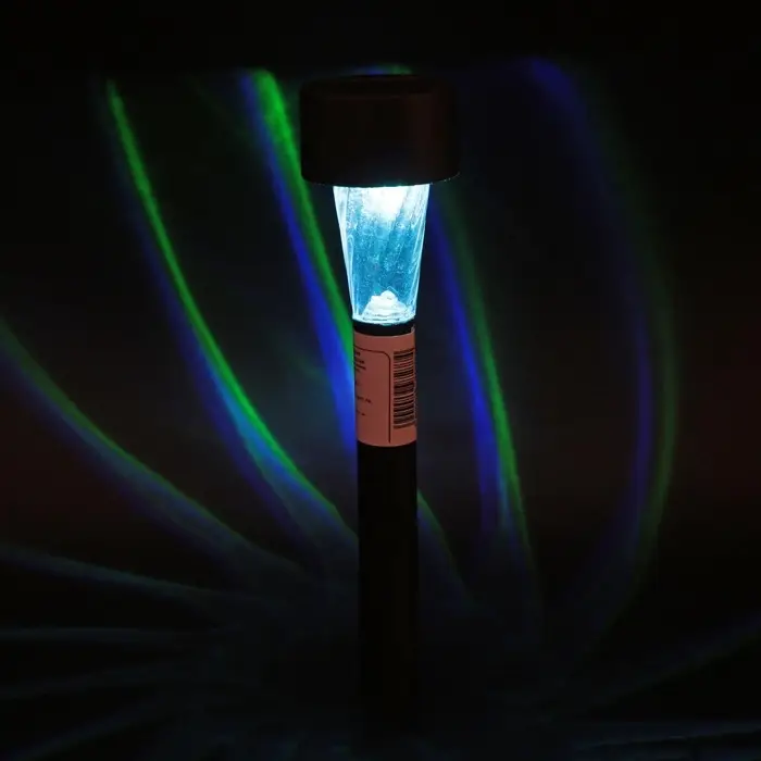 Садовый светильник &laquo;Трапеция&raquo;, уличный, на солнечной батарее, 4.5&times;30&times;4.5 см, 1 LED, свечение мульти