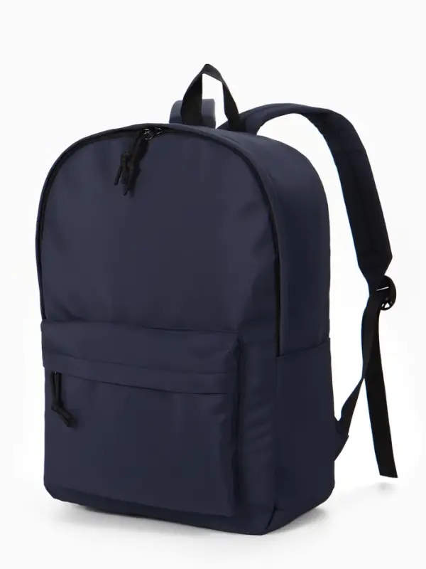 Рюкзак 30*12*40 см, 1 отд, 4 н/карм, Однотон, т.синий