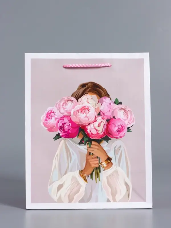 Пакет подарочный "Момент для себя" ламинированный 18 х 22,3 х 10 см