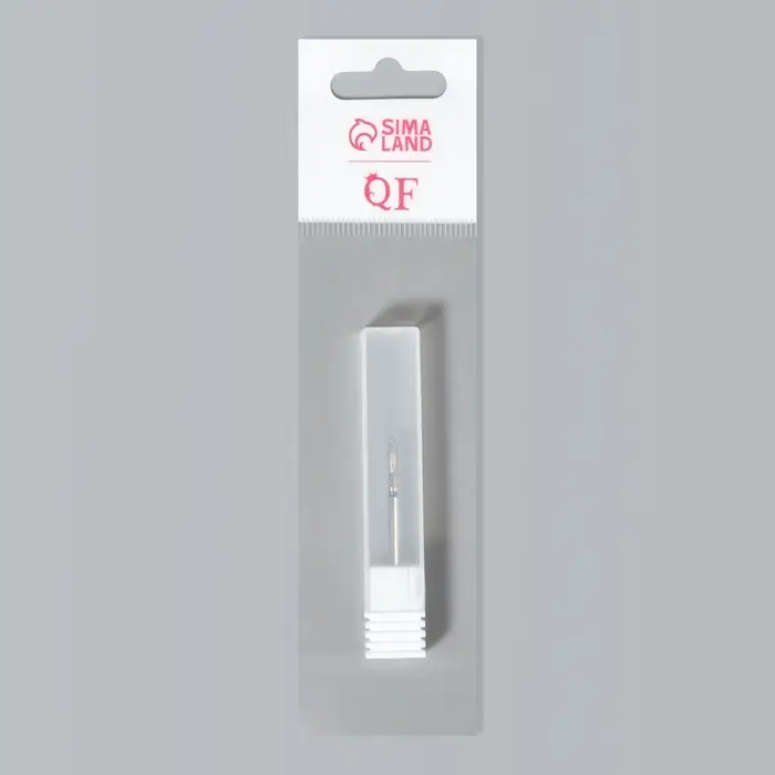 Фреза алмазная для маникюра &laquo;Пламя&raquo;, средняя зернистость, 2.5&times;10 мм, в пластиковом футляре