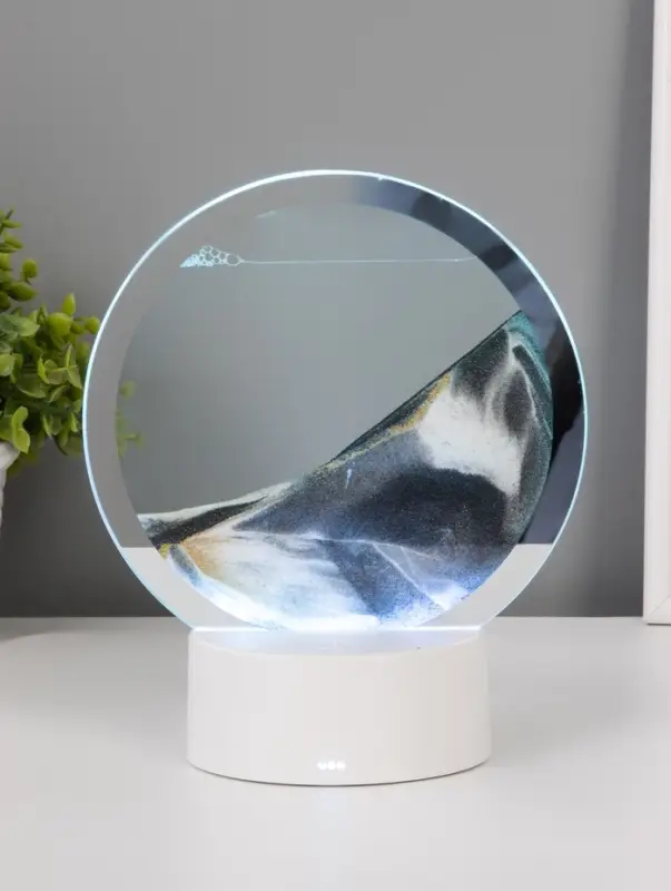 Светильник настольный СТАРТ Sands, LED, 10 Вт, USB, 16&times;16&times;20 см, 3хAA, серый