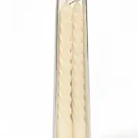 Свечи витые, 1.5&times;15 см, 2 шт., белый