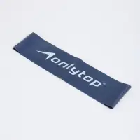 Фитнес-резинка ONLYTOP, 30.5&times;7.6&times;0.09 см, нагрузка 8 кг, цвет синий
